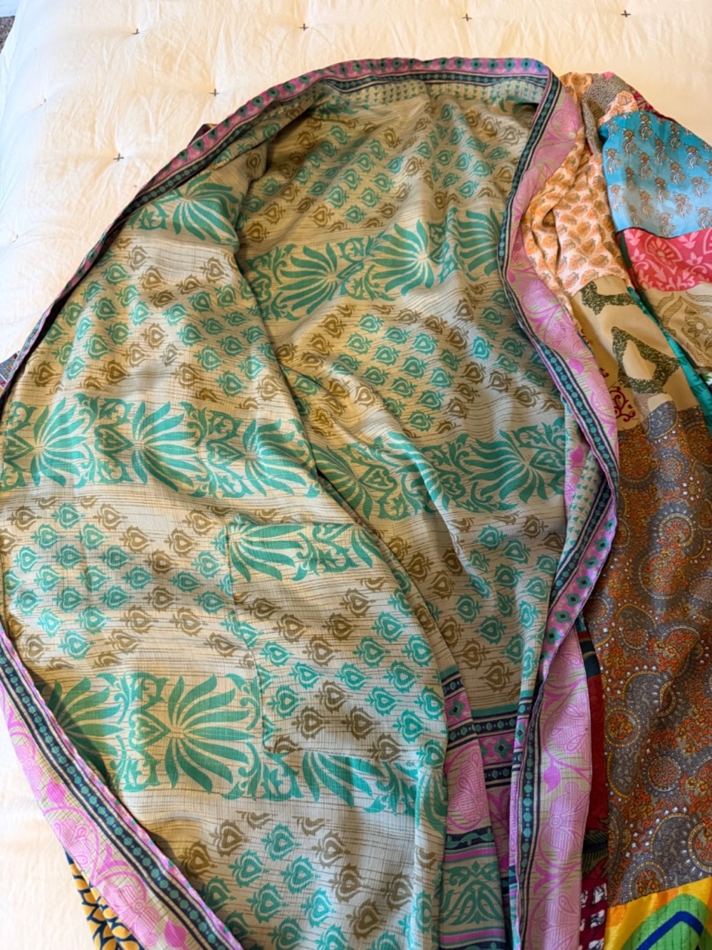 Reversible Satin Robe - Picture 2 of 2